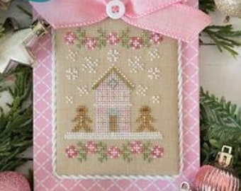 Counted Cross Stitch, Christmas Gingerbread, Pastel Collection, Christmas Ornaments, Snowflakes, Country Cottage Needleworks, PATTERNS ONLY