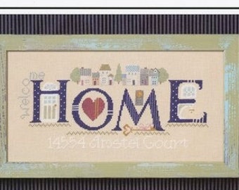 Cross Stitch Pattern, Welcome Home, Blessings Abound, Alphabet, Country Chic, Pillow Ornament, The Cricket Collection, PATTERN ONLY