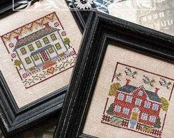PRE-Order, Counted Cross Stitch, Fragments in Time 2024 No 1-8, Ancestral Houses, Colonial Style, Summer House Stitche Workes, PATTERN ONLY