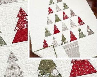Quilt Pattern, Oh Christmas Tree, Cottage Decor, Pieced Quilt, Wall Hanging, Lap Quilt, Christmas Decor, The Pattern Basket, PATTERN ONLY