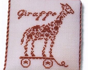 Counted Cross Stitch Pattern, French Country Giraffe, Sweet Nothings, Ornament, Pillow Ornament, Bowl Filler, JBW Designs, PATTERN ONLY