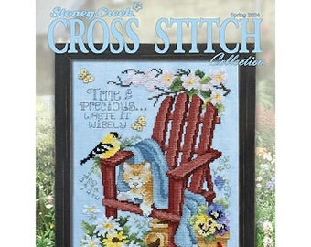 Magazine, Stoney Creek, Cross Stitch, Spring Stitching,  Spring 2024, Counted Cross Stitch, Garden, Patriotic, Mother's Day, Father's Day