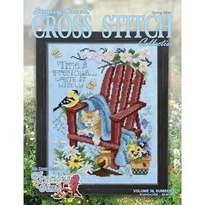 Magazine, Stoney Creek, Cross Stitch, Spring Stitching,  Spring 2024, Counted Cross Stitch, Garden, Patriotic, Mother's Day, Father's Day