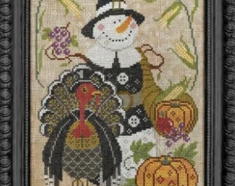 Counted Cross Stitch, Snowman Collector, The Countryman, Snowman, Sewing, Needlework, Cottage Garden Samplings, PATTERN ONLY