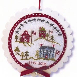 Counted Cross Stitch Pattern, Of Thee I Sing, Patriotic Decor, Pillow Ornament, Bowl Filler, JBW Designs, PATTERN ONLY