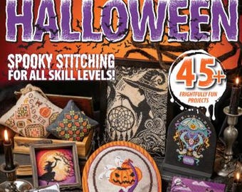 PRE-Order, Magazine, Just Cross Stitch, Halloween 2025, Collector's Issue, Halloween Ornaments, Black Cat, Ghost, Goblins, Pumpkins, Witches