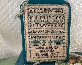 Counted Cross Stitch Pattern, Melinda's Marking Sampler, Sweet Nothings, Reproduction Sampler, Basket Motifs, JBW Designs, PATTERN ONLY