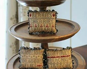 Counted Cross Stitch, Flags and Fireworks, Patriotic, Country Rustic, Pillow Ornaments, Bowl Fillers, Cosford Rise Stitchery, PATTERN ONLY