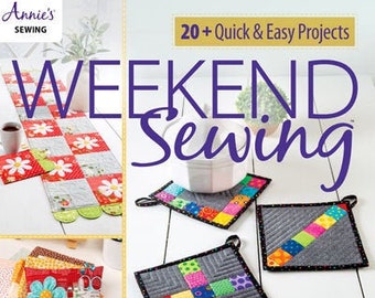 Softcover Book, Weekend Sewing, Sew Cozies, Pincushions, Canning Jar Wraps, Mug Rugs, Table Runner, Organizer, Annie's