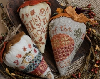 Counted Cross Stitch Pattern, Autumn Berries, Fall Decor, Autumn Decor, Autumn Farmhouse, Erica Michaels, PATTERN Only