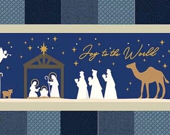 Nativity Bench Pillow, Machine Embroidery, Quilt Fabric Kit, Instruction Booklet & CD, Embellishment Kit, Thread Kit, Kimberbell