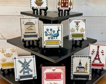 Counted Cross Stitch Pattern, A Needlecard Collection, Perforated Paper Designs, Shellie Fry, Antique Needleworkers, PATTERN ONLY