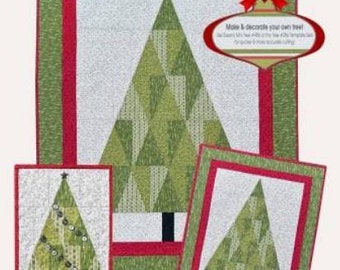 Quilt Pattern, Triple Tannenbaum, Christmas Decor, Cottage Decor, Quilted Wall Hanging, Pieced Quilt, Sewing With Susan, PATTERN ONLY