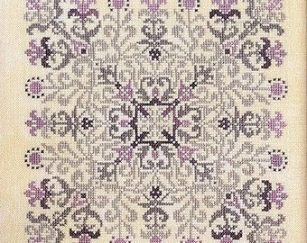 Counted Cross Stitch Pattern, Wildflowers, Flowering Motifs, Tuck Pillow, Flower Bouquet, Tracy Horner, Ink Circles, PATTERN ONLY