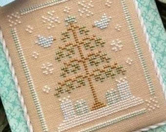 Counted Cross Stitch, Frosty Christmas, Pastel Collection, Christmas Decor, Christmas Ornaments, Country Cottage Needleworks, PATTERNS ONLY