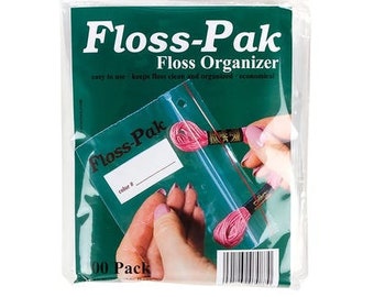 Floss Pak, Plastic Floss Paks, Floss Organizer, Thread Holder, Floss Holder, Thread Organizer, Embroidery Floss Pak, Organizer, Floss Holder