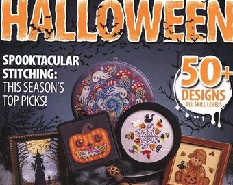 Magazine, Just Cross Stitch, Halloween 2026, Collector's Issue, Halloween Ornaments, Black Cat, Ghost, Goblins, Pumpkins, Witches