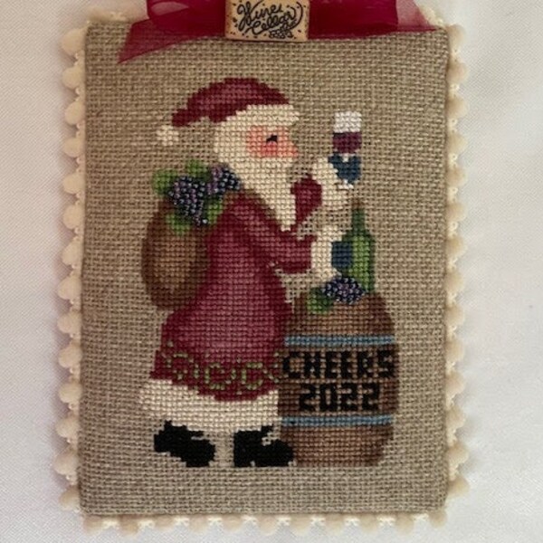 Cross Stitch Wine Etsy
