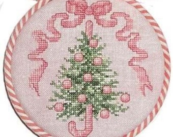 Counted Cross Stitch Patterns, Hoop De Doo, Peppermint Christmas, Pillow Christmas Ornaments, Bowl Fillers, Sue Hillis Designs, PATTERN ONLY