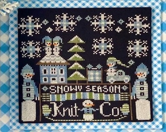 Counted Cross Stitch Pattern, Calendar Crates, January, Sweater Weather, Winter Decor, Snow, Stitching Housewives, PATTERN ONLY