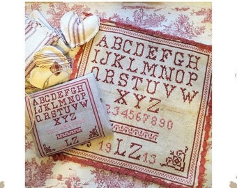 Counted Cross Stitch Pattern, LZ 1913 Dutch Sampler, Reproduction Sampler, Corner Motifs, Birgit Tolman, The Wishing Thorn, PATTERN ONLY