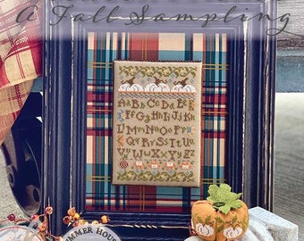 Counted Cross Stitch Pattern, Between Friends, A Fall Sampling, Hands on Design, Summer House Stitche Workes, PATTERN ONLY