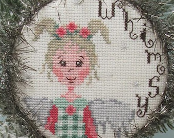 Counted Cross Stitch Pattern, Whimsy Angel, Choir of Angel Series, Christmas Ornament, Religious, KiraLyn's Needlearts, PATTERN ONLY