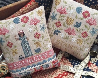 Counted Cross Stitch Pattern, Americana Mamas, Lady Rosie, Patriotic Decor, Beth Twist, Heartstring Samplery, PATTERN ONLY