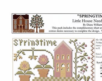 Counted Cross Stitch, Seasonal Sampler Springtime, Cotton Threads, Classic Colorworks, Diane Williams, Little House Needleworks