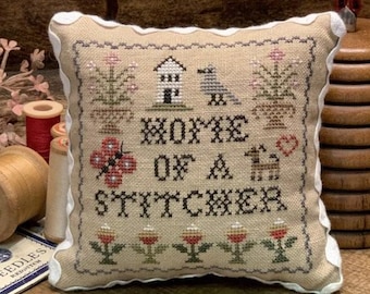 Counted Cross Stitch Pattern, Home of a Stitcher, Sewing Sampler, Tanya Brockmeyer, The Scarlett House, PATTERN ONLY