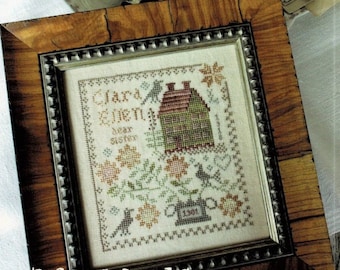 Counted Cross Stitch Pattern, Clara Ellen, Sampler, Spring Sampler, Anniversary of the Heart, Blackbird Designs, PATTERN ONLY