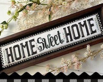 Counted Cross Stitch Pattern, Home Sweet Home, Farmhouse Decor, Country Chic, Stitching with the Housewives, PATTERN ONLY