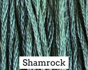 Classic Colorworks, Shamrock, CCT-028, 5 YARD Skein, Hand Dyed Cotton, Embroidery Floss, Counted Cross Stitch, Embroidery Thread