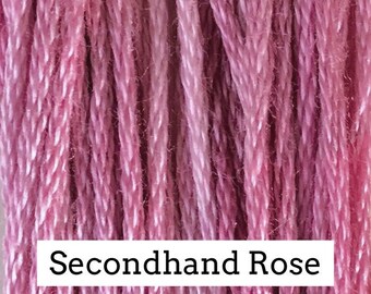 Classic Colorworks, Secondhand Rose, CCT-124, 5 YARD Skein, Hand Dyed Cotton, Embroidery Floss, Counted Cross Stitch, Hand Embroidery