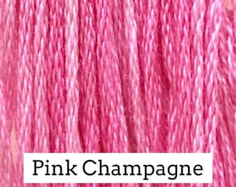 Classic Colorworks, Pink Champagne, CCT-056, YARD Skein, Hand Dyed Cotton, Embroidery Floss, Counted Cross Stitch, Hand Embroidery Thread