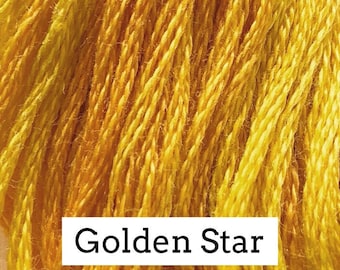 Classic Colorworks, Golden Star, CCT-082, YARD Skein, Hand Dyed Cotton, Embroidery Floss, Counted Cross Stitch, Hand Embroidery Thread