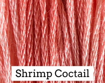 Classic Colorworks, Shrimp Cocktail, CCT-038, YARD Skein, Hand Dyed Cotton, Embroidery Floss, Counted Cross Stitch, Hand Embroidery Thread