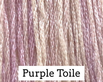 Classic Colorworks, Purple Toile, CCT-058, 5 YARD Skein, Hand Dyed Cotton, Embroidery Floss, Counted Cross Stitch, Hand Embroidery Thread