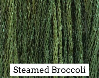 Classic Colorworks, Steamed Broccoli, CCT-181, 5 YARD Skein, Hand Dyed Cotton, Embroidery Floss, Counted Cross Stitch, Embroidery Thread