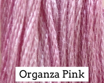 Classic Colorworks, Organza Pink, CCT-022, YARD Skein, Hand Dyed Cotton, Embroidery Floss, Counted Cross Stitch, Hand Embroidery Thread