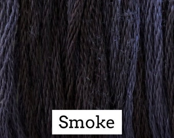 Classic Colorworks, Smoke, CCT-039, 5 YARD Skein, Hand Dyed Cotton, Embroidery Floss, Counted Cross Stitch, Hand Embroidery Thread