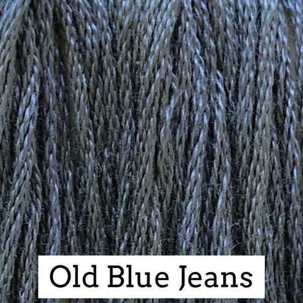Classic Colorworks, Old Blue Jeans, CCT-154, 5 YARD Skein, Hand Dyed Cotton, Embroidery Floss, Counted Cross Stitch, Embroidery Thread
