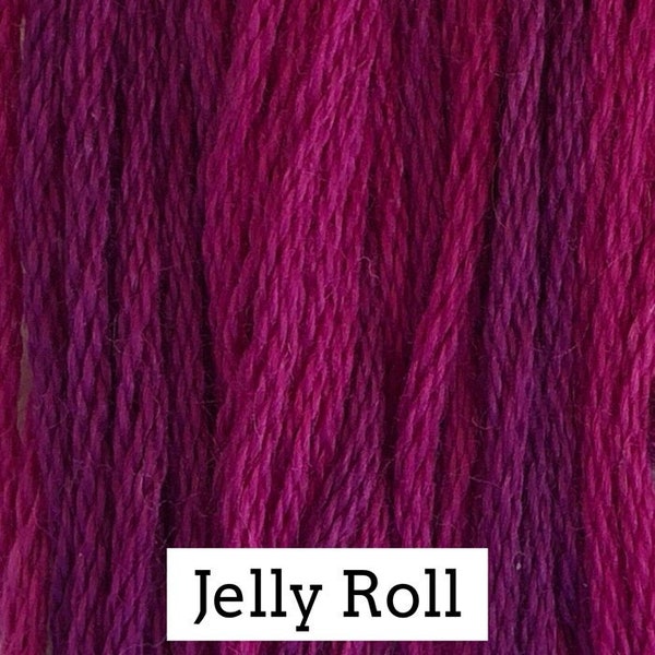 Classic Colorworks, Jelly Roll, CCT-98, 5 YARD Skein, Hand Dyed Cotton, Embroidery Floss, Counted Cross Stitch, Hand Embroidery
