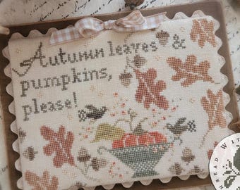 PRE-Order, Counted Cross Stitch Pattern, Autumn's Calling, Fall Decor, Pumpkins, Brenda Gervais, PATTERN ONLY