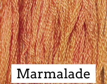 Classic Colorworks, Marmalade, CCT-267, 5 YARD Skein, Hand Dyed Cotton, Embroidery Floss, Counted Cross Stitch, Hand Embroidery Thread