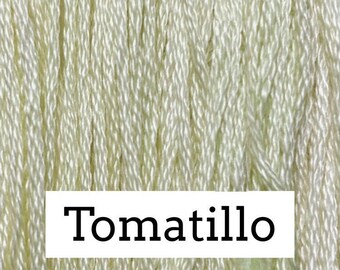 Classic Colorworks, Tomatilla, CCT-074, 5 YARD Skein, Hand Dyed Cotton, Embroidery Floss, Counted Cross Stitch, Hand Embroidery Thread