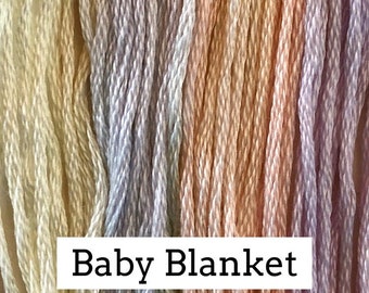 Classic Colorworks, Baby Blanket, CCT-093, 5 YARD Skein, Hand Dyed Cotton, Embroidery Floss, Counted Cross Stitch, Hand Embroidery