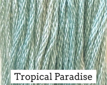Classic Colorworks, Tropical Paradise, CCT-265, 5 YARD Skein, Hand Dyed Cotton, Embroidery Floss, Counted Cross Stitch, Punch Needle