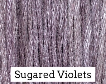 Classic Colorworks, Sugared Violets, CCT-199, 5 YARD Skein, Hand Dyed Cotton, Embroidery Floss, Counted Cross Stitch, Embroidery Thread