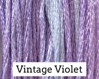 Classic Colorworks, Vintage Violet, CCT-045, 5 YARD Skein, Hand Dyed Cotton, Embroidery Floss, Counted Cross Stitch, Hand Embroidery